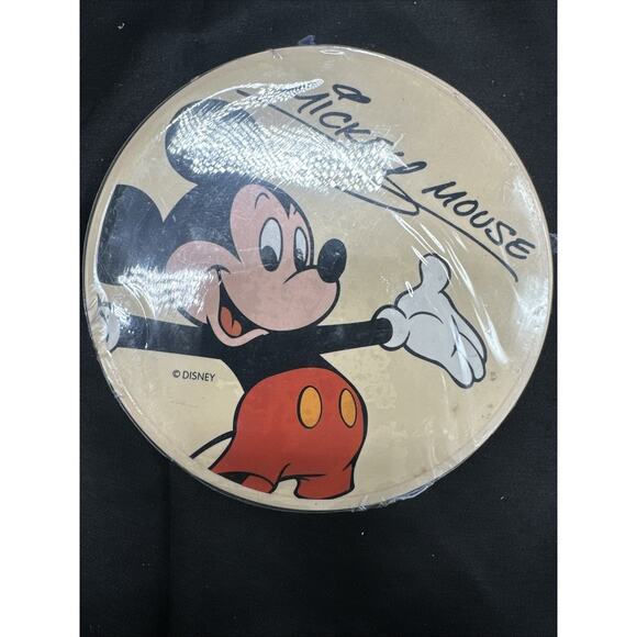 Disney Parks Fab 4 Coaster Set Brand New In Box Signed Goofy Pluto Mickey Donald - Picture 7 of 8